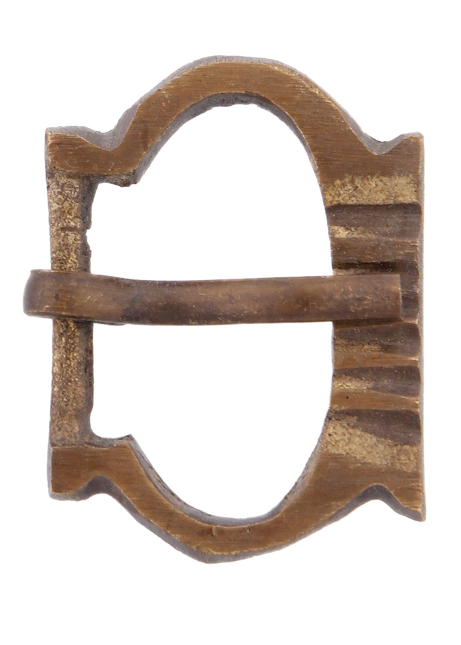 Authentische Messingschnalle Nr. 7   Hochmittelalter