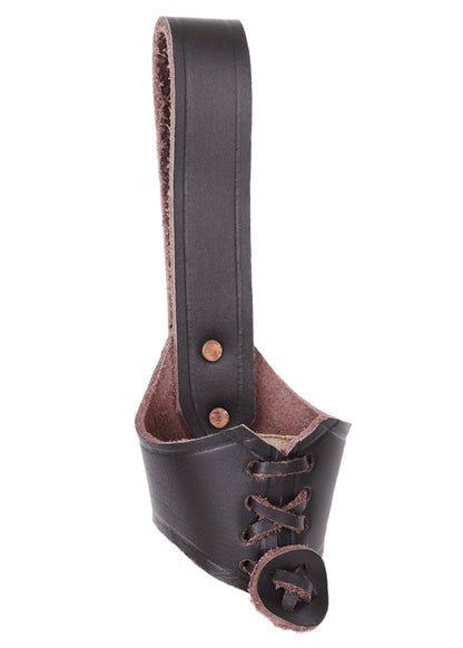 Leder Trinkhornhalter (0,2 0,3l) Braun