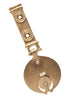Römische Gürtel Endklammer aus Messing   11 cm