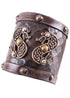 Wikinger Leder Armschützer mit Drachenknoten