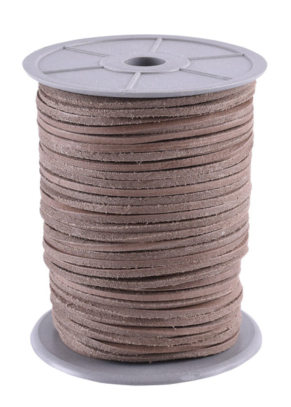 Vierkant Lederriemen 2,8mm, 50m Rolle
