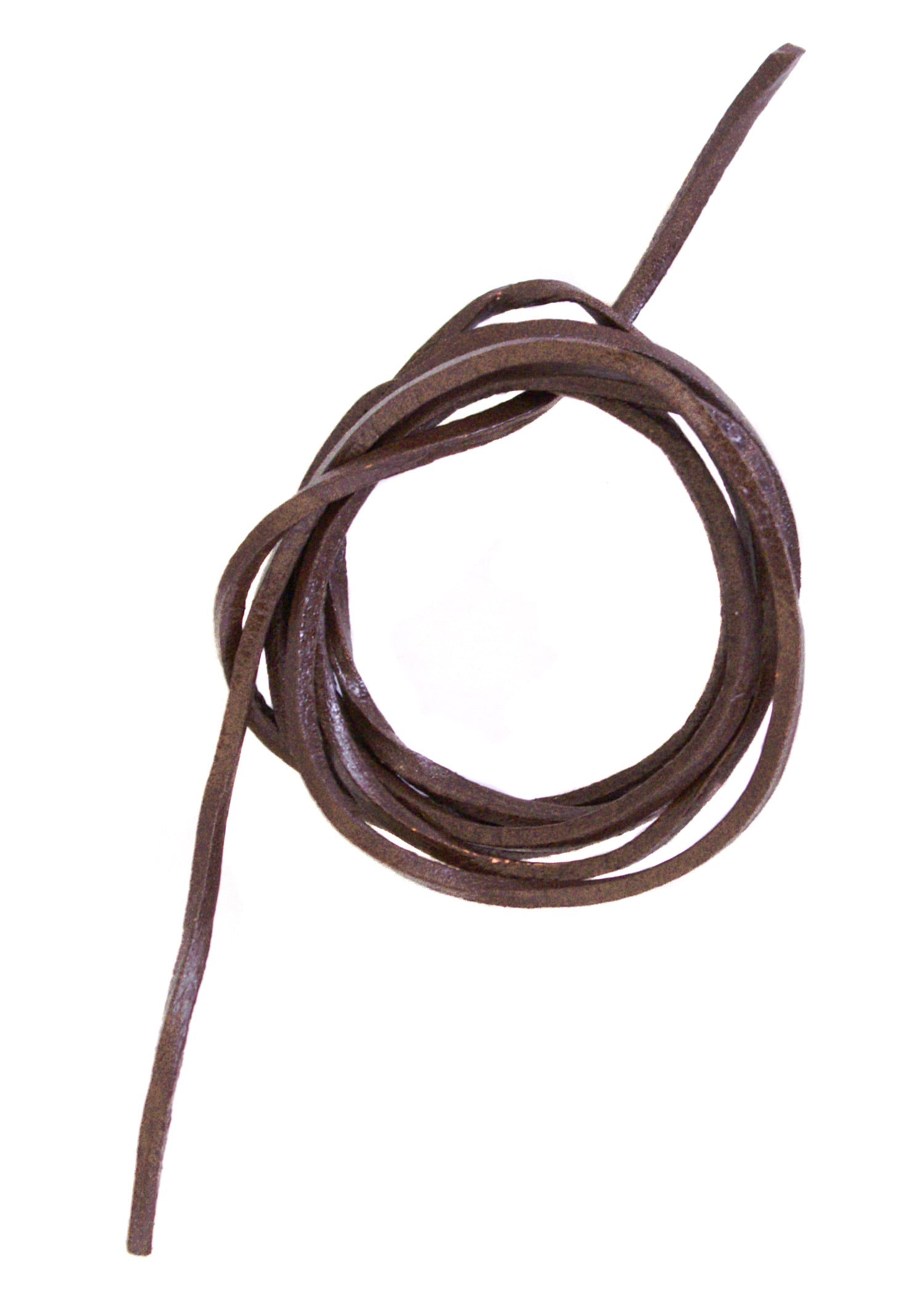 Lederband Vierkantriemen braun 100 cm