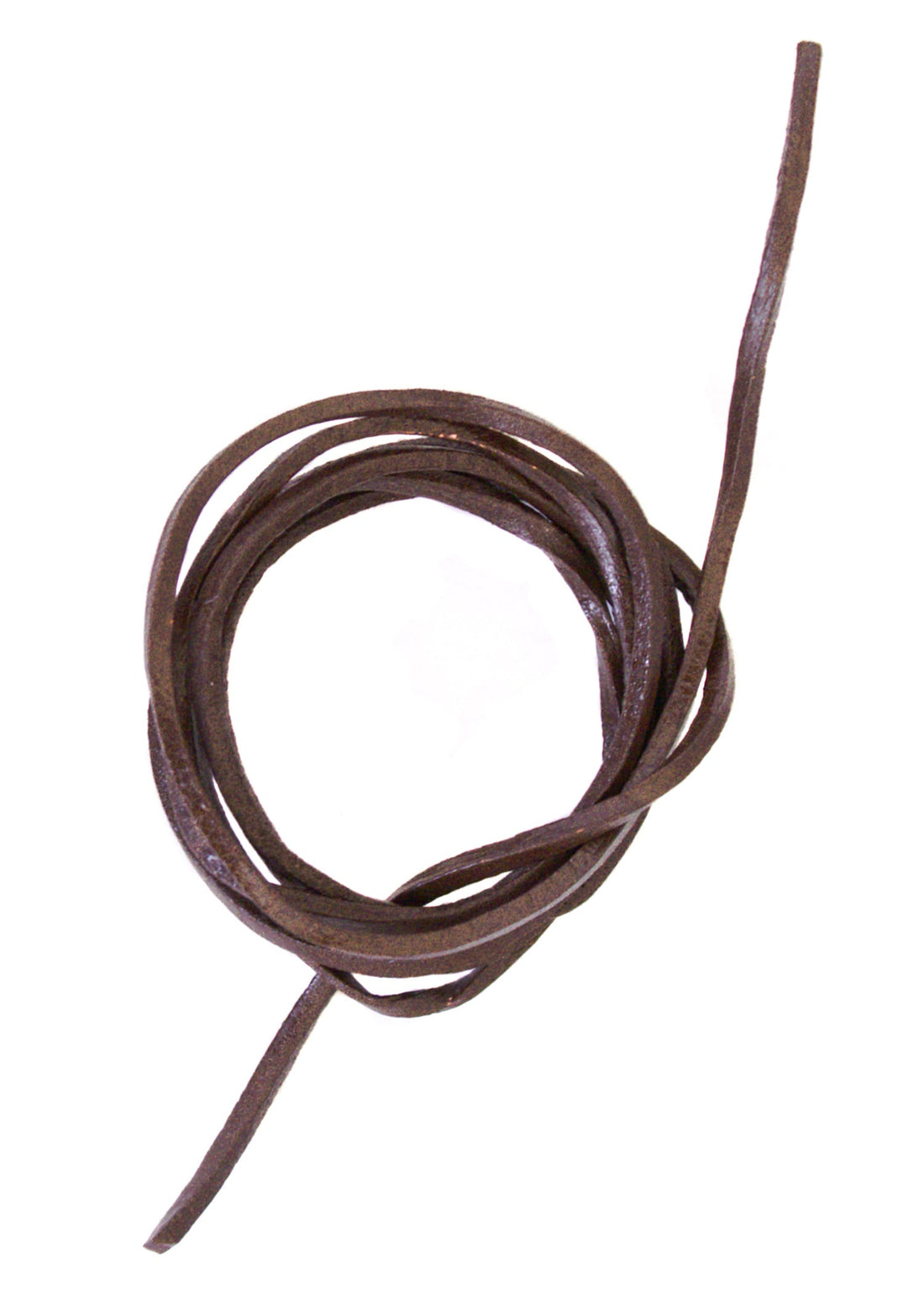 Lederband Vierkant braun 120 cm – Robustes Rindsleder