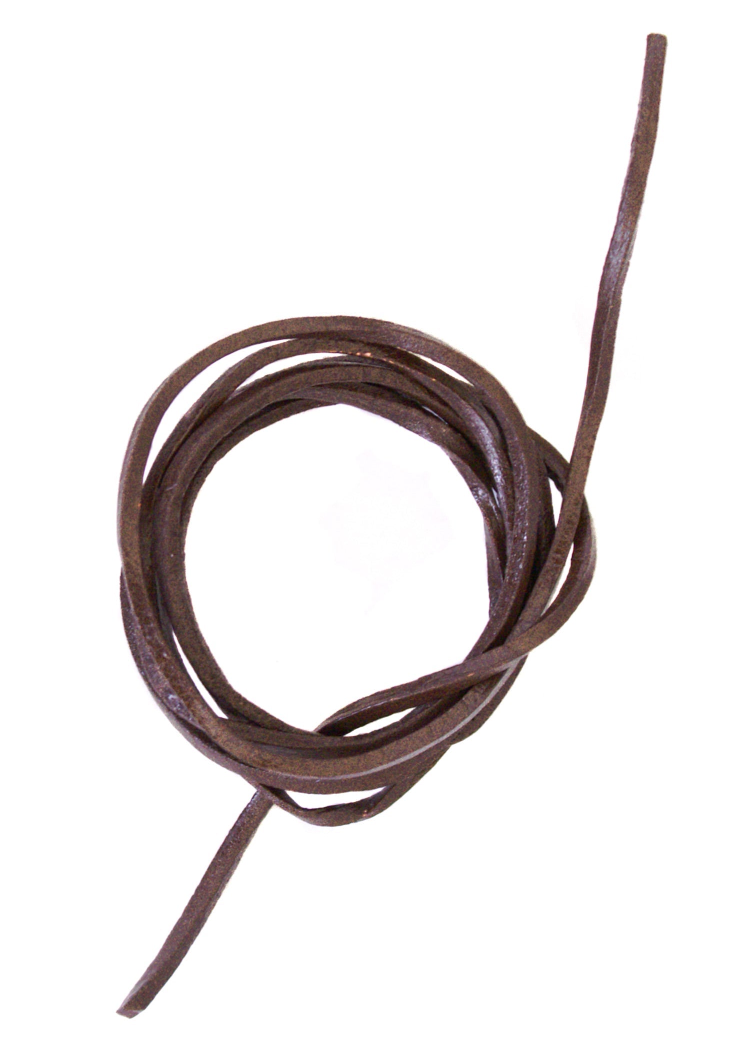 Lederband Vierkant braun 120 cm – Robustes Rindsleder