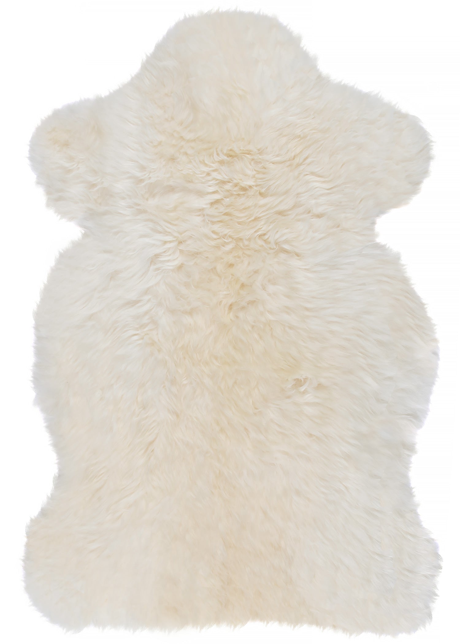 Flauschiges Lammfell Naturweiß (80 cm)   Premium Qualität