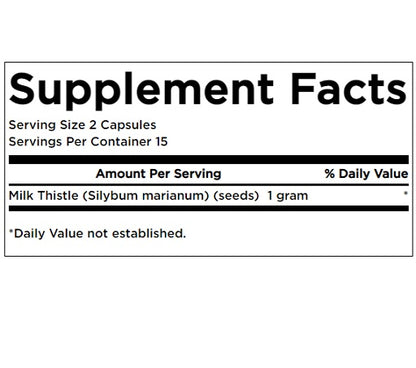 swanson milk thistle 500mg 30 kapsel