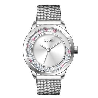 Stroili Crystal London – Damenuhr Mesh Silber