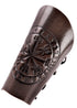 Leder Armschutz Vegvísir: Rustikaler Wikinger Style