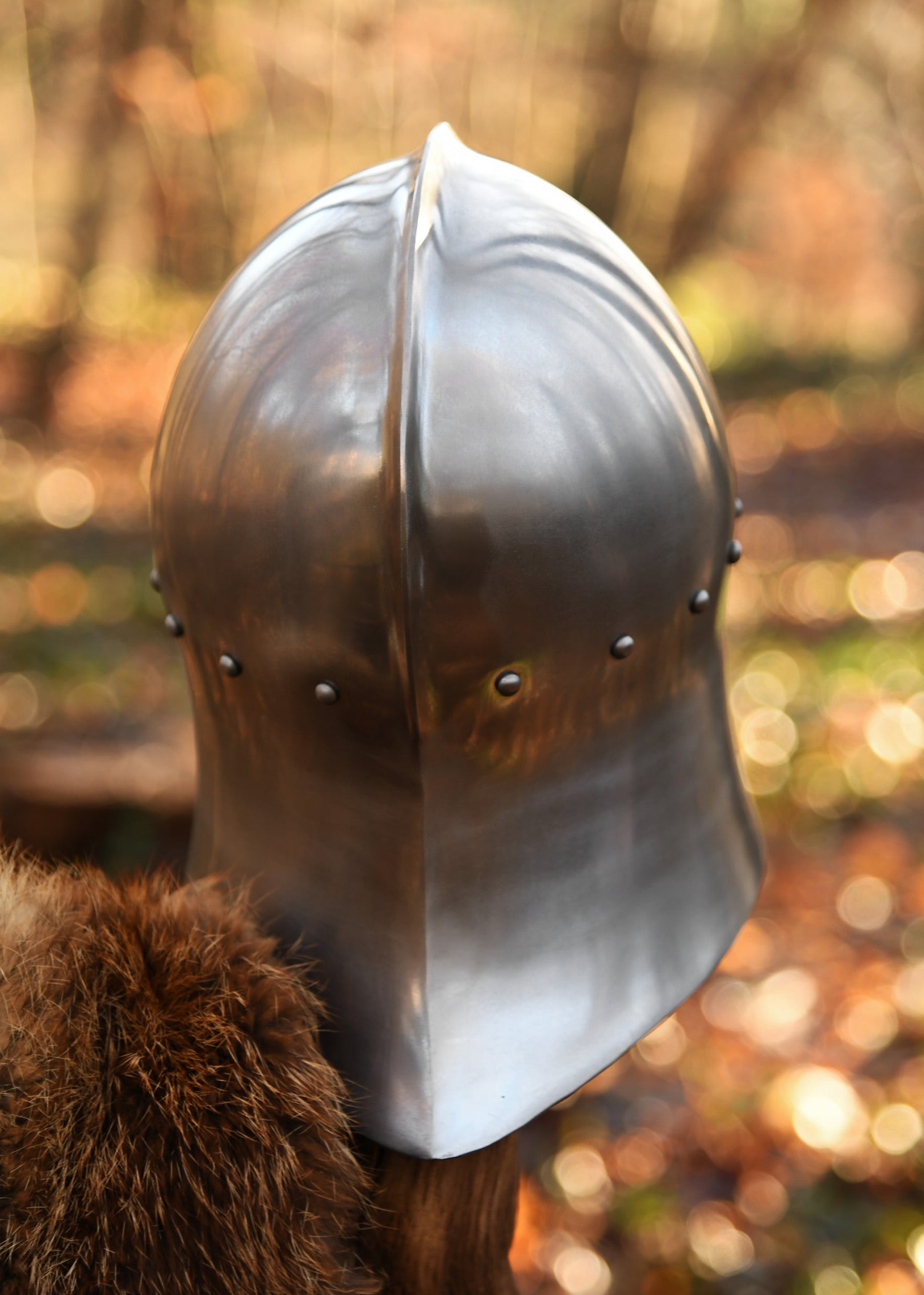 Englischer Schaller   Bogenschützenhelm 15. Jh., 1,6mm Stahl
