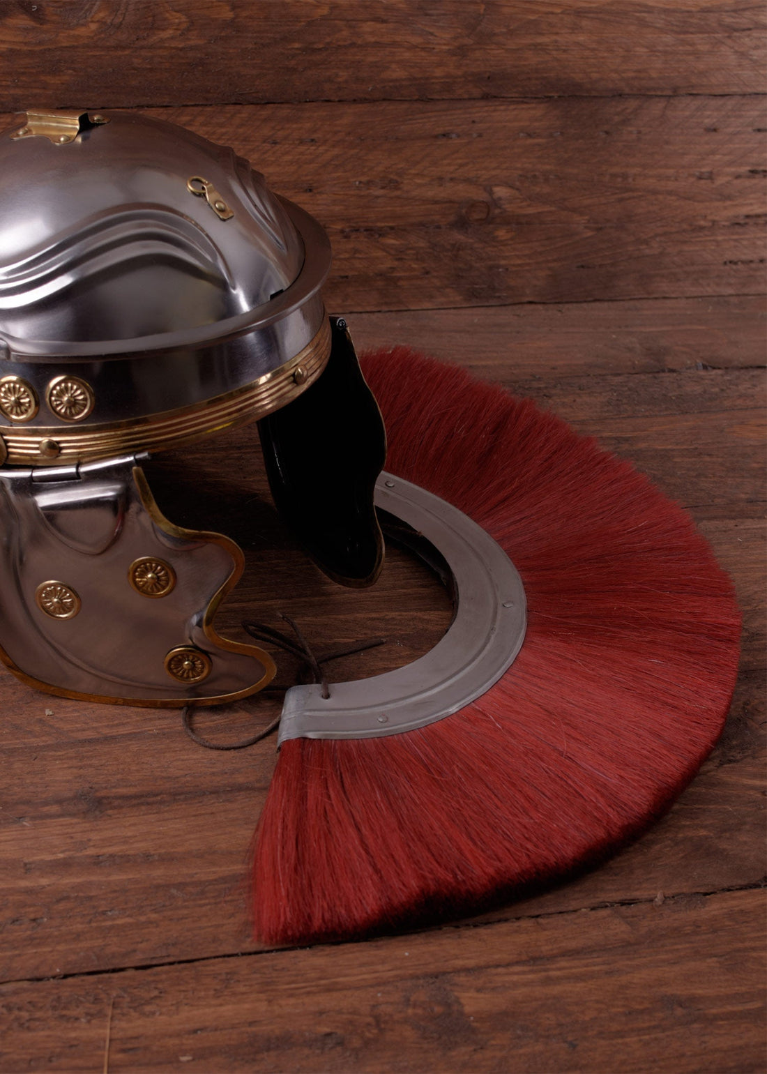 Roter Crista Helmbusch für römische Helme