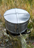 Templer-Topfhelm um 1200 - Replik aus 1,6 mm Stahl