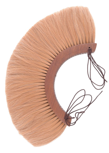 Römischer Helmbusch Crista Blond mit Holzrahmen