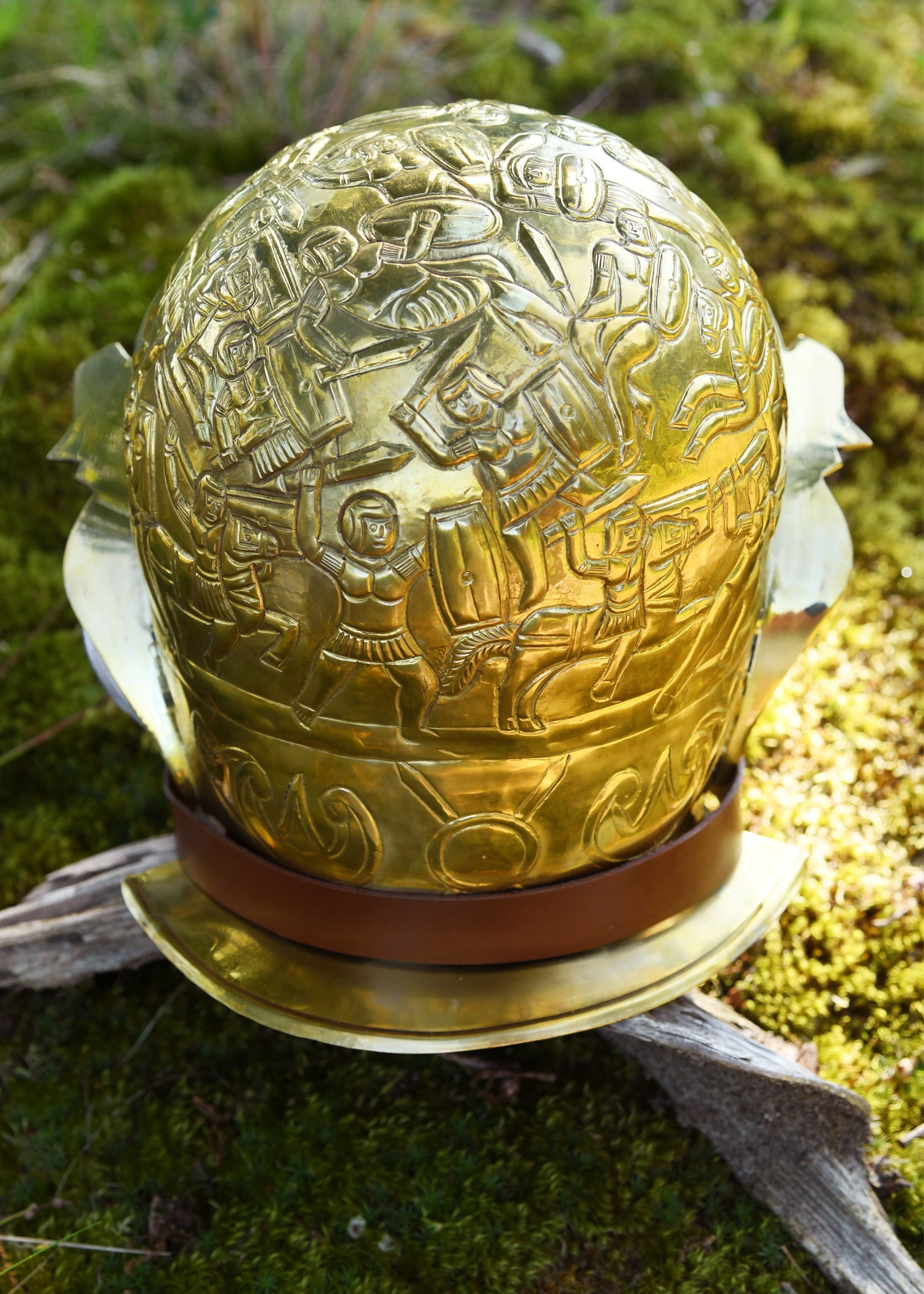 ribchester kavalleriehelm messing und stahl