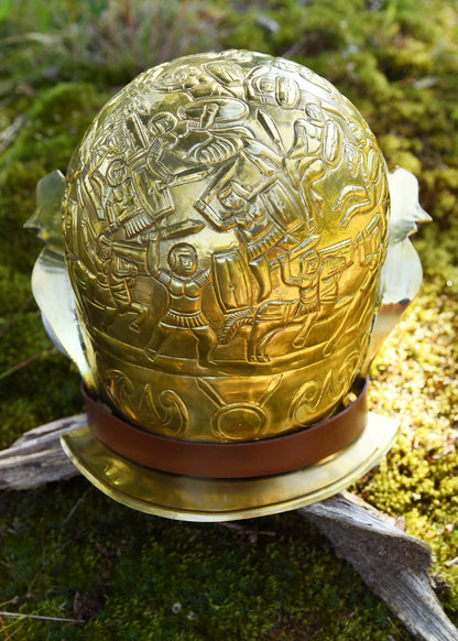 ribchester kavalleriehelm messing und stahl