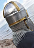 coppergate helm mit unvernieteter kettenbruenne 1 6 mm stahl