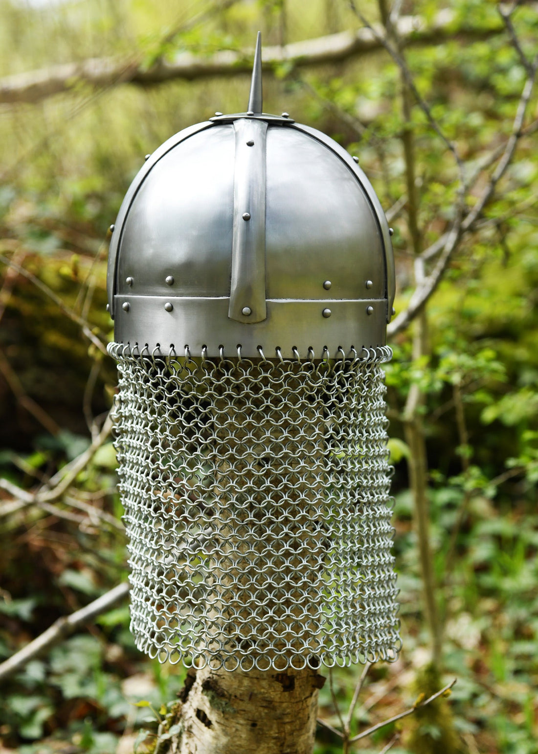 wikinger brillenhelm gjermundbu stil 2 mm stahl