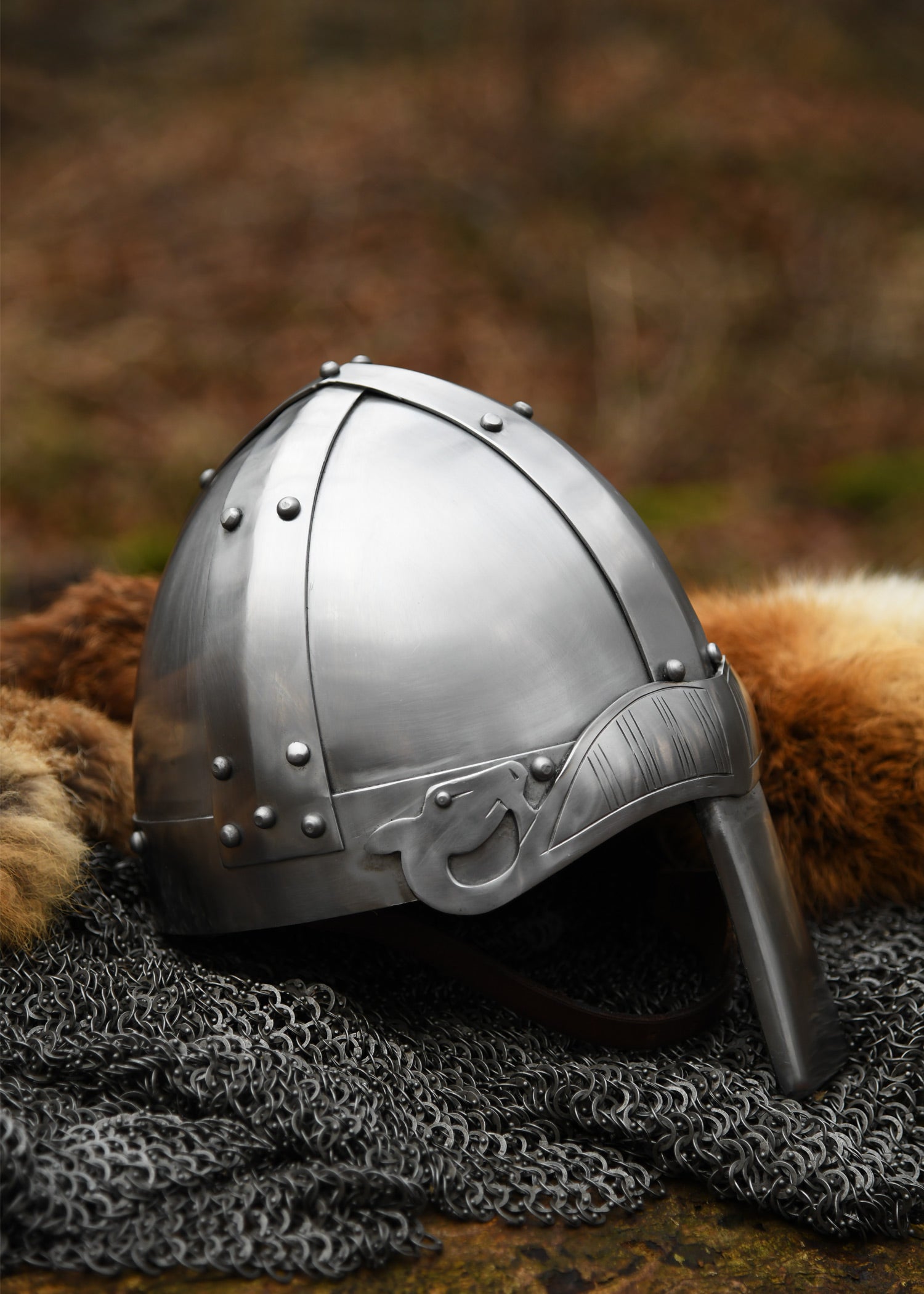spangenhelm mit nasal 2 mm stahl