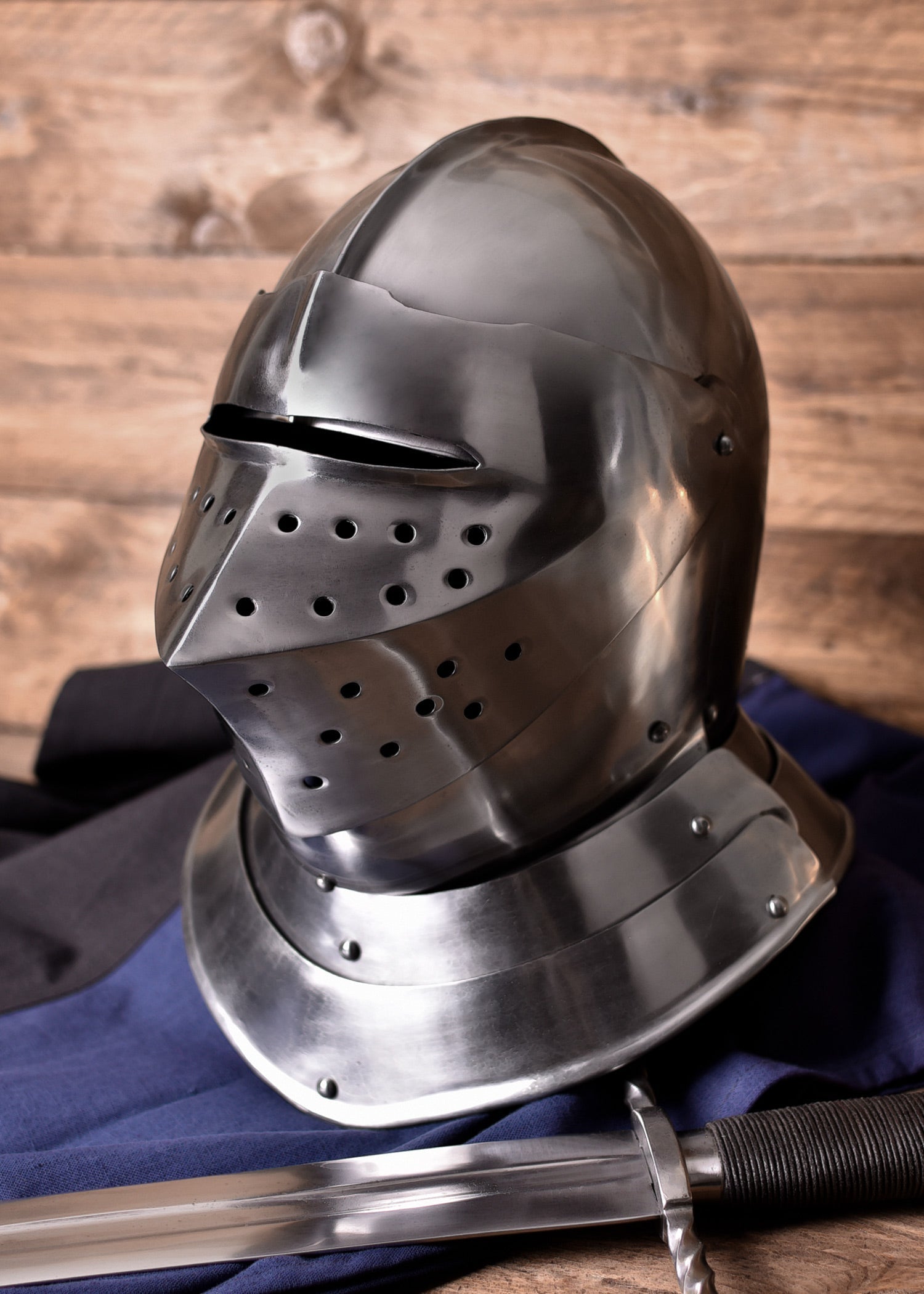 Englischer Visierhelm, 16. Jh. – Authentische Replik