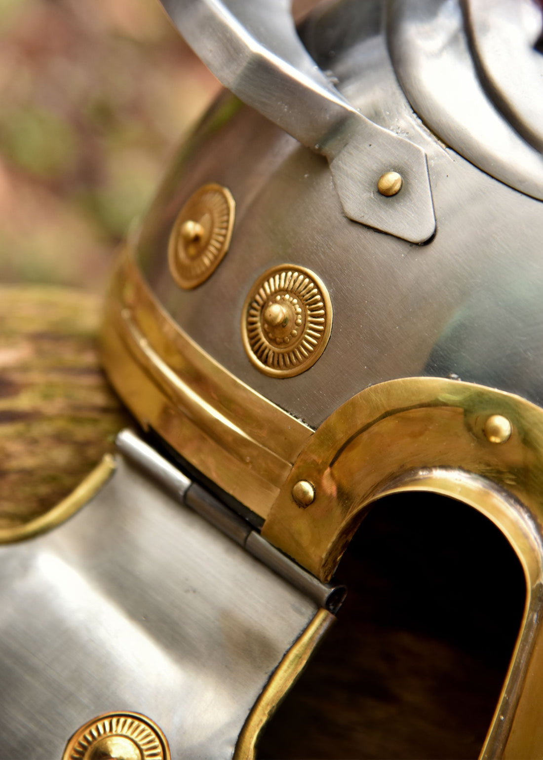 Römischer Centurio Helm mit rotem Helmbusch
