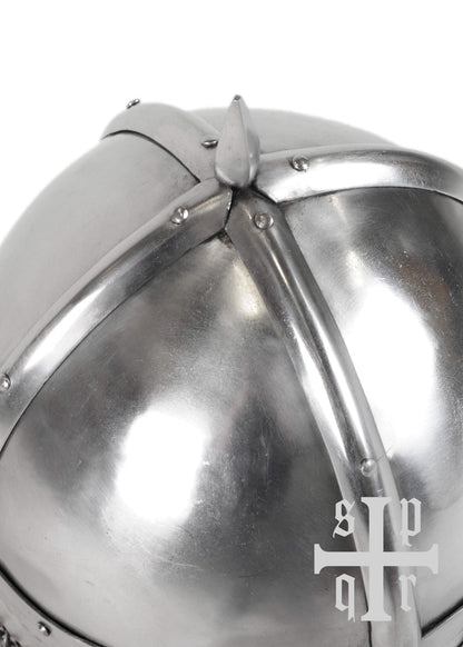 gjermundbu helm wikinger brillenhelm mit kettenbruenne 1 6 mm stahl