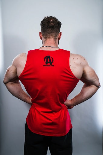 universal animal iconic tank top red l