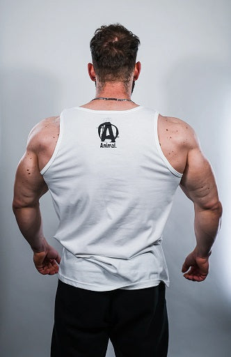 universal animal iconic tank top white l