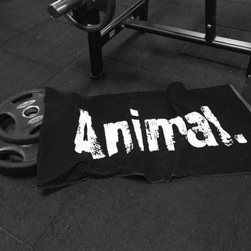 universal animal gym towel schwarz 50 x 100 cm