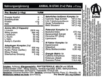 universal animal mstak 21 packs 21 packs