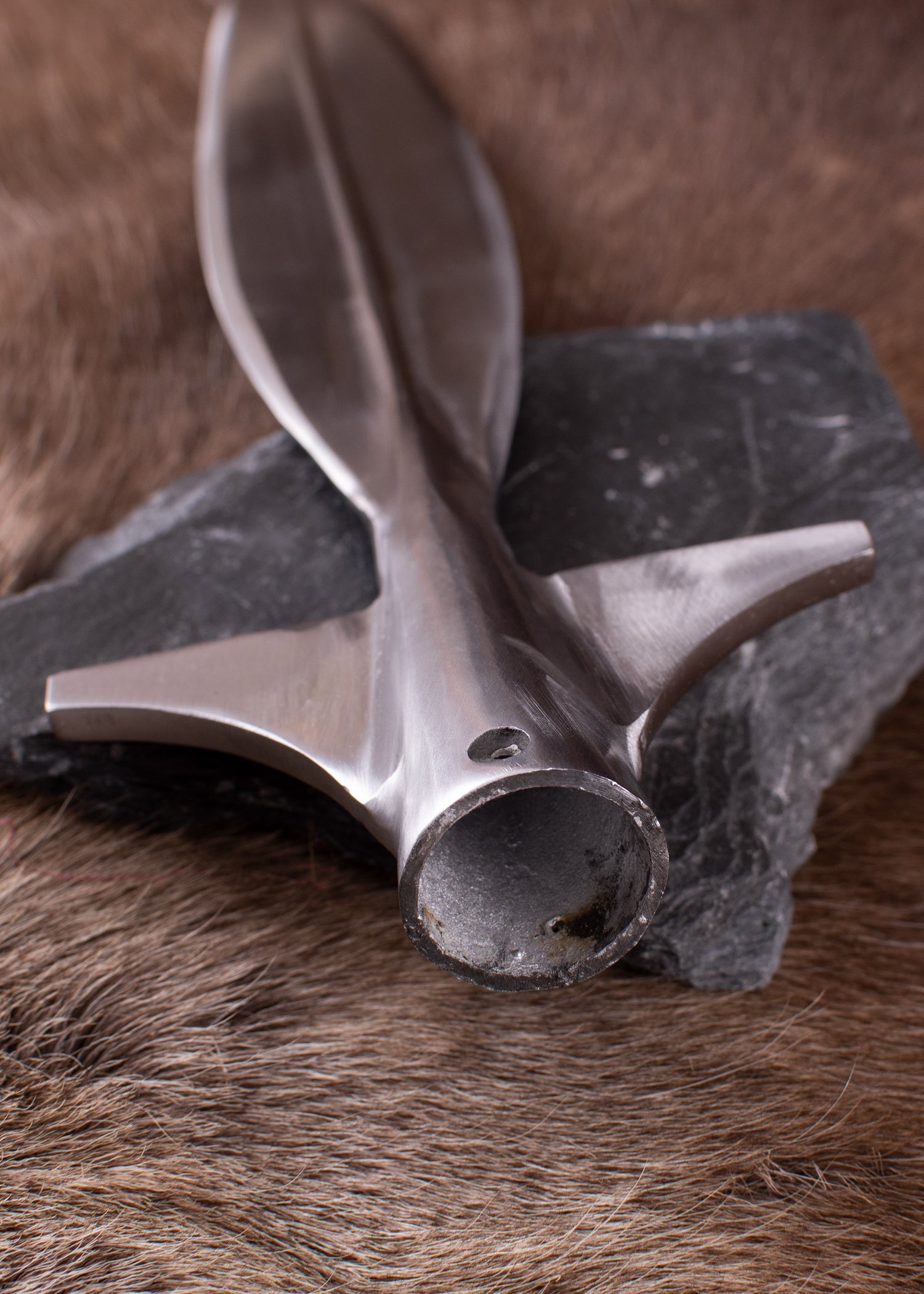 Karolingische Flügelspeer Spitze (43,5 cm) aus Stahl