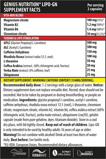 Genius Nutrition LIPOGN 90 Kapseln