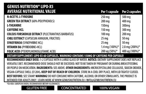Genius Nutrition LIPOX5 60 Kapseln