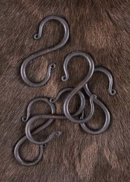 s haken aus geschmiedetem eisen klein 5 stueck
