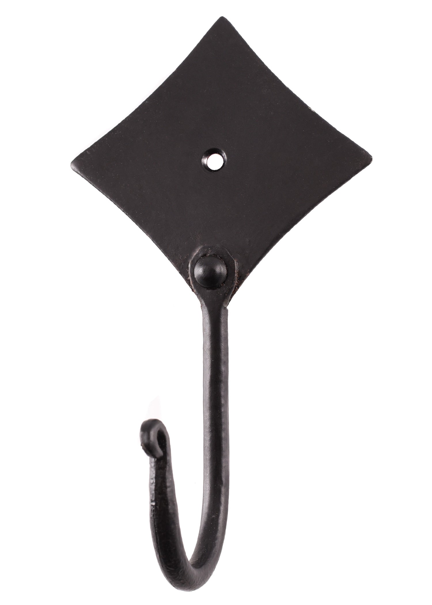 Handgeschmiedeter Wandhaken aus Eisen