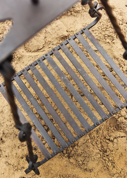 Handgeschmiedeter Grillrost (30x50cm) für Dreibeine