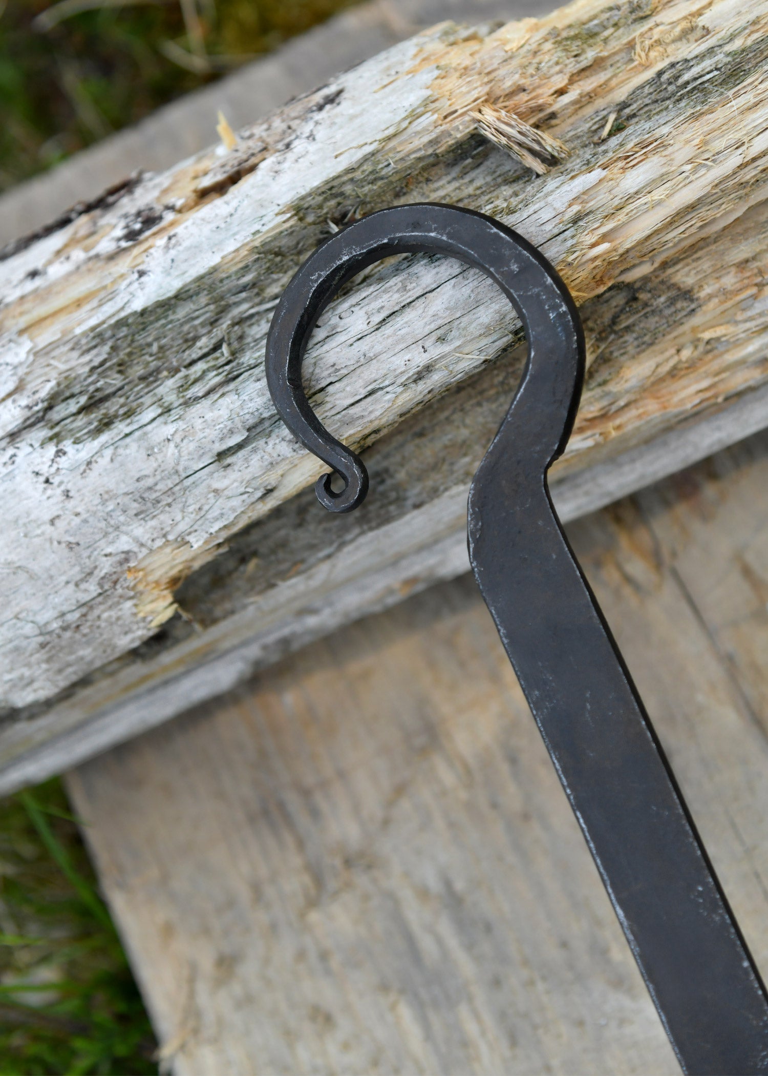 wikingerpfanne mit langem griff