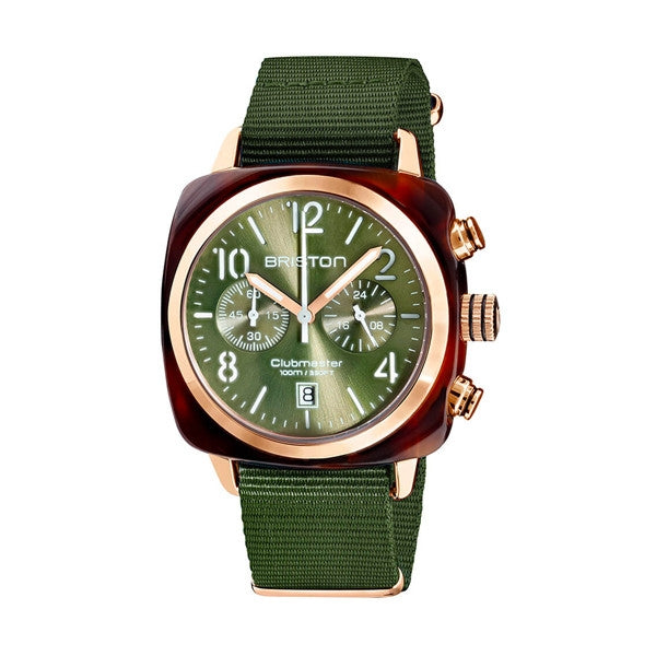 Briston Clubmaster Classic Chrono Olive