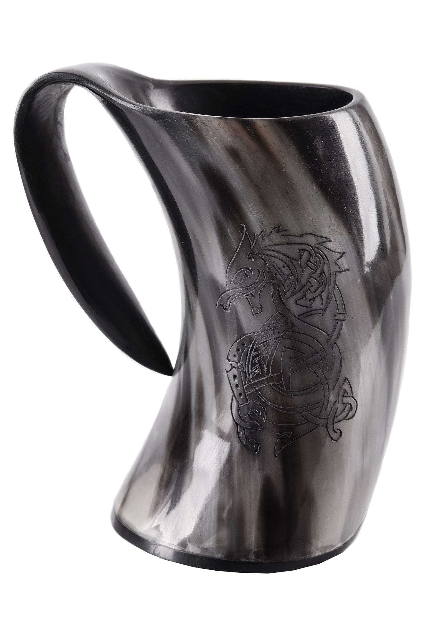 Horn Bierkrug Fenrir: Der legendäre nordische Wolf