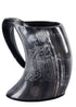 Horn Bierkrug mit Drachen Gravur (ca. 700ml)
