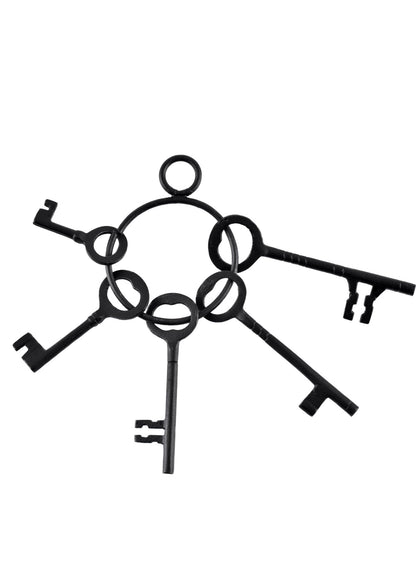 Antiker Eisen Schlüsselbund (5 Schlüssel)