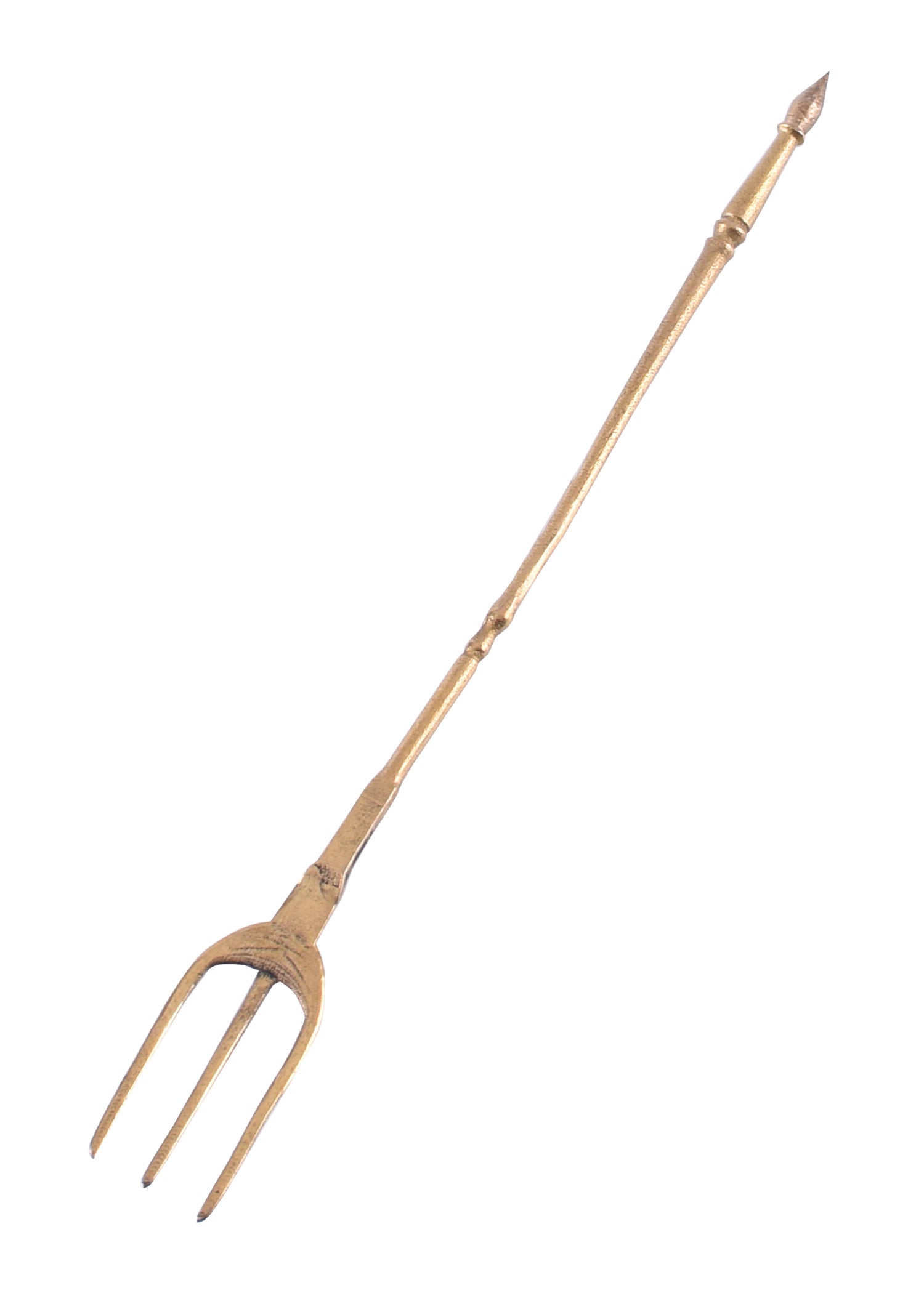 Dreizinkige Römische Messing Gabel (Fuscinula)
