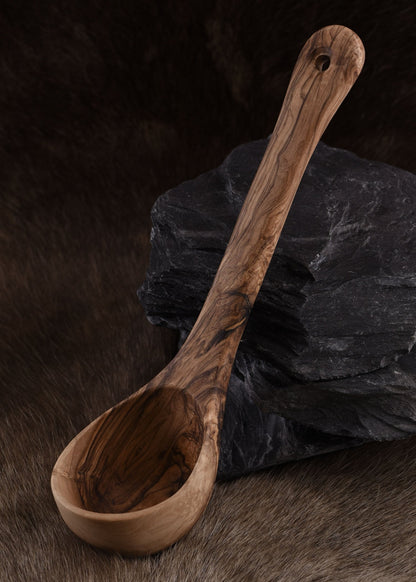 schoepfkelle aus olivenholz ca 26 cm