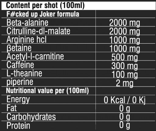 swedish supplements fucked up headshot 16x100ml verrueckte mango