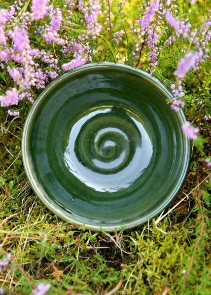 historische essschale aus ton ca 16 cm