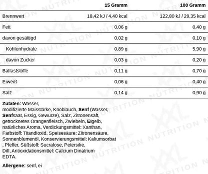 xxl nutrition light sauce 265ml amerikanische pommes