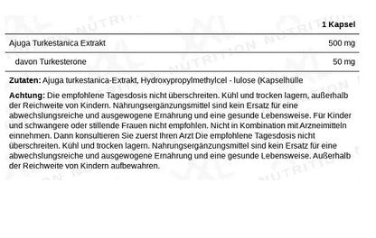 xxl nutrition turkesterone 60 kapseln