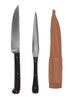 Mittelalter Besteck Set mit Horngriff & Lederetui