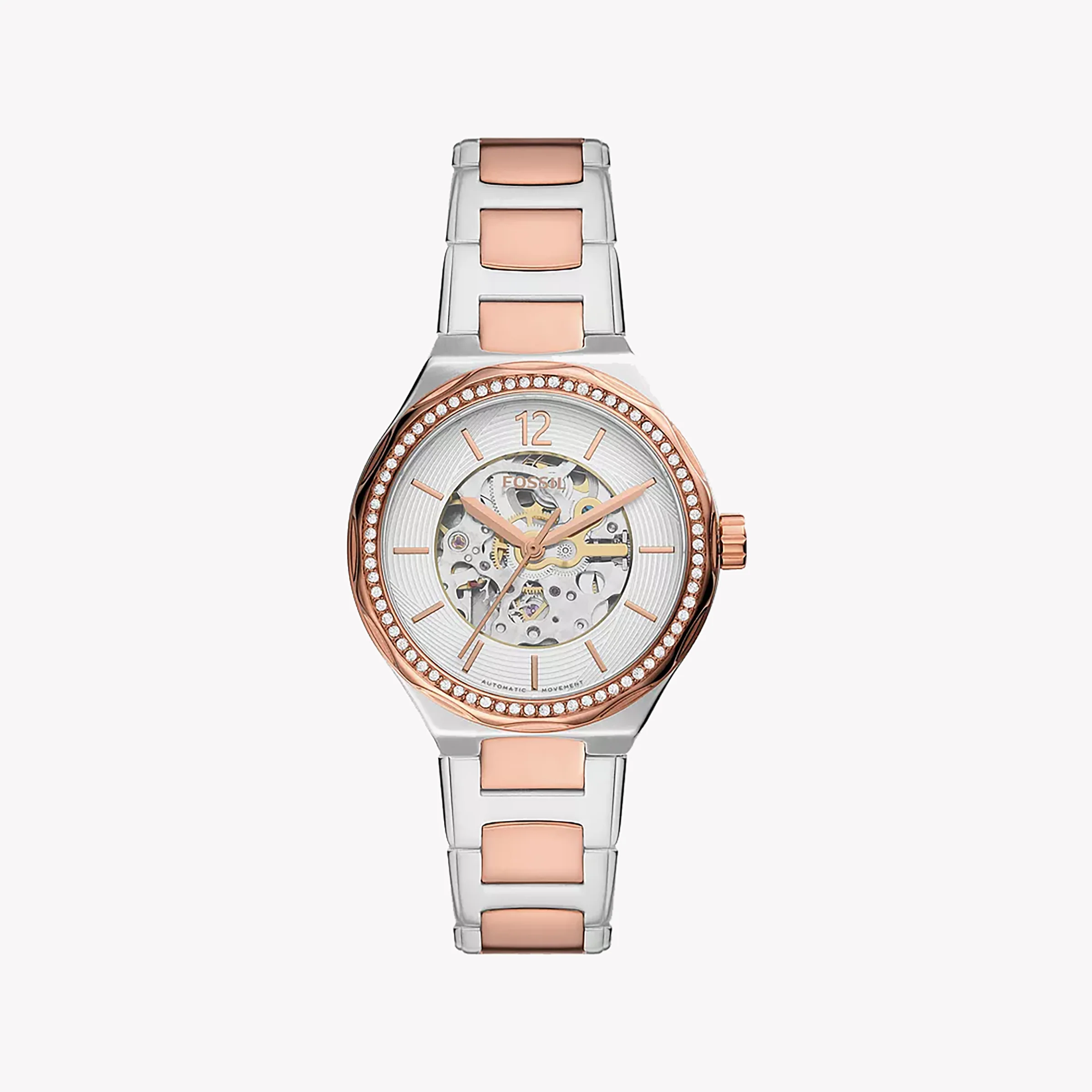 Fossil Eevie Automatic Rose Gold Band