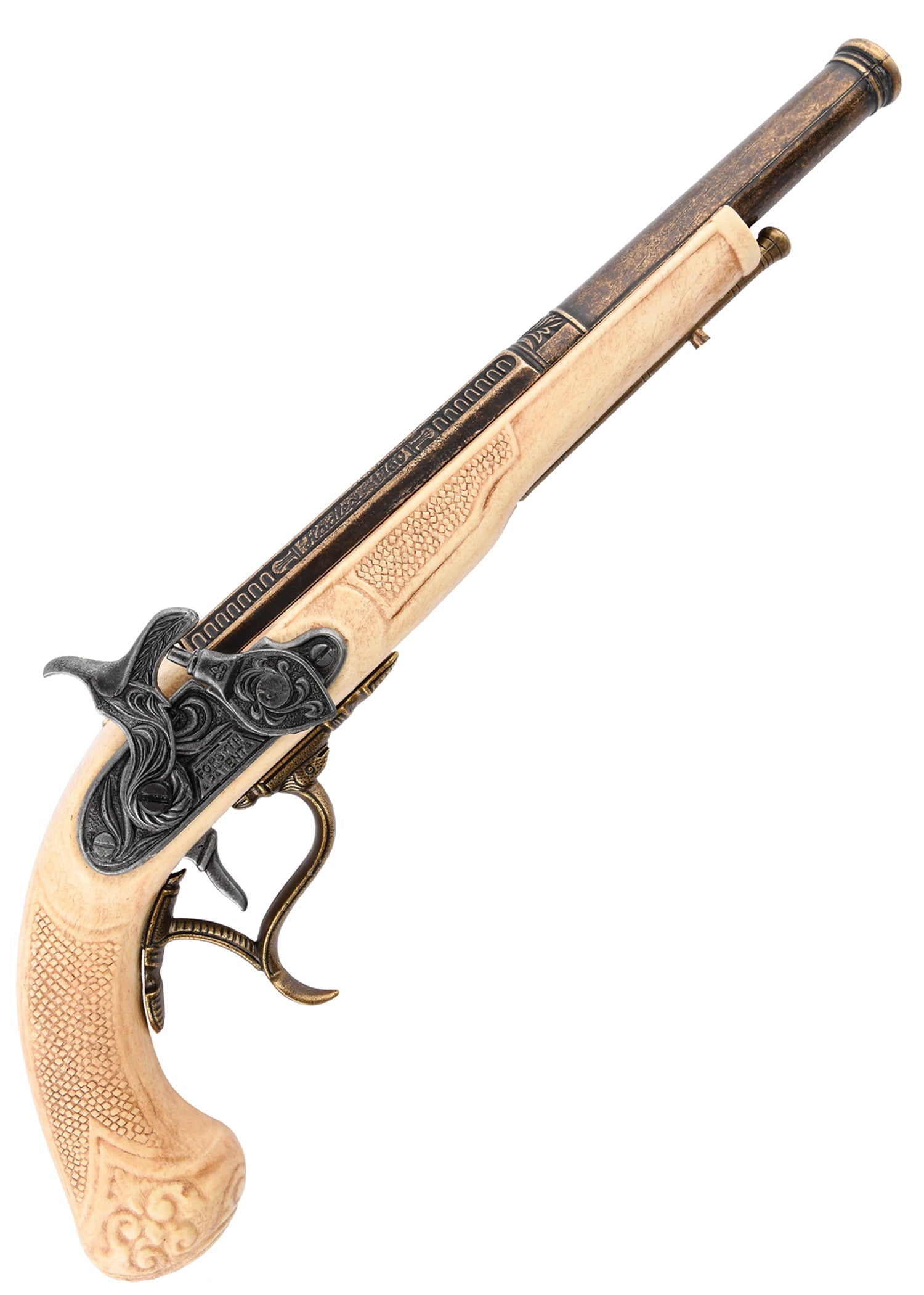 Historische Perkussionspistole Replik (36 cm)