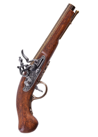 Edle französische Steinschloss Pistole 1781 Messing Replik