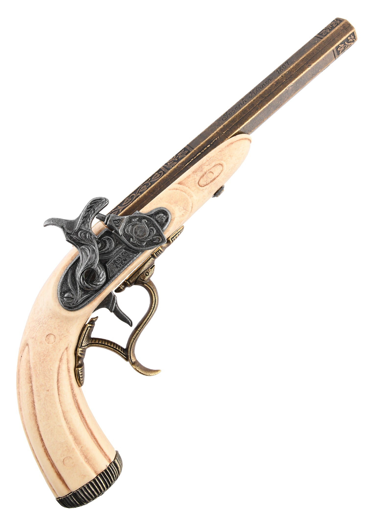 Joseph Kirner Perkussionspistole 1807   Elfenbein Optik